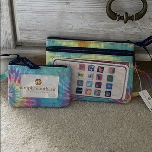 NEW w tags simply southern phone wristlet + wallet